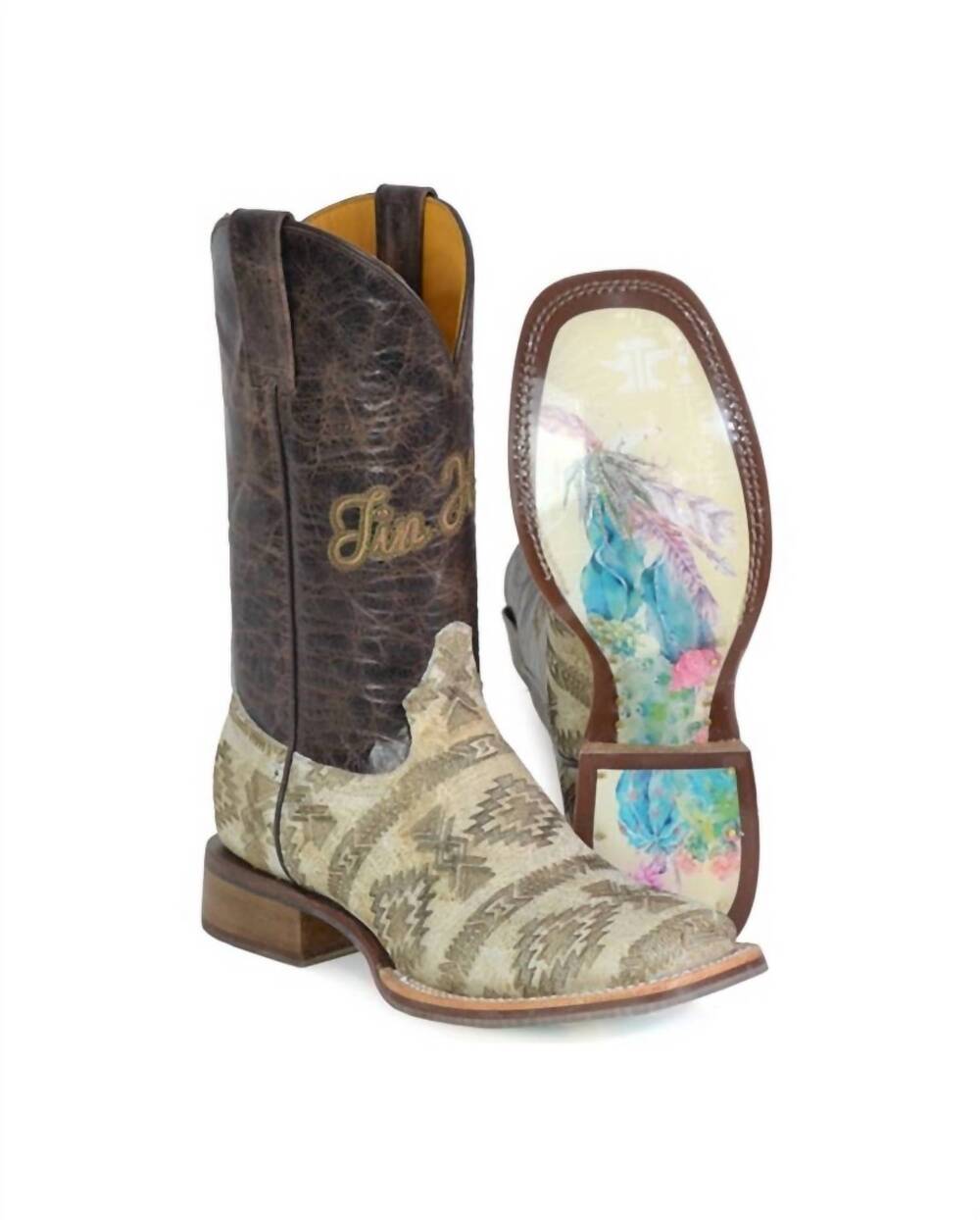 NEW TIN HAUL women's sign of the sun boot in multi-color